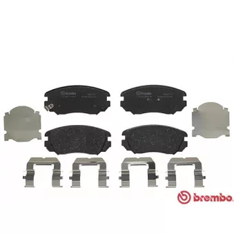 Jeu de 4 plaquettes de frein avant BREMBO P 59 054