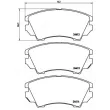 Jeu de 4 plaquettes de frein avant BREMBO P 59 055X - Visuel 2