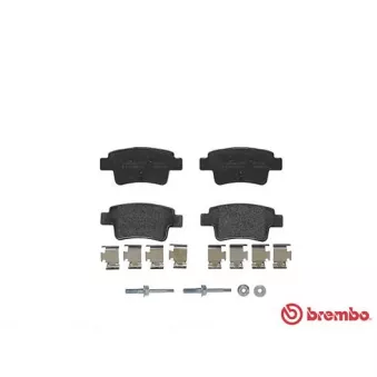 Jeu de 4 plaquettes de frein arrière BREMBO P 59 057
