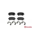 Jeu de 4 plaquettes de frein arrière BREMBO P 59 060 - Visuel 1