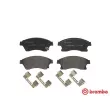 Jeu de 4 plaquettes de frein avant BREMBO P 59 076 - Visuel 1