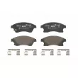 Jeu de 4 plaquettes de frein avant BREMBO P 59 076X - Visuel 1