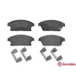Jeu de 4 plaquettes de frein avant BREMBO P 59 077 - Visuel 1