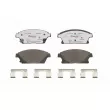 Jeu de 4 plaquettes de frein avant BREMBO P 59 077X - Visuel 1