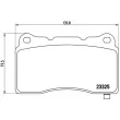 Jeu de 4 plaquettes de frein avant BREMBO P 59 079 - Visuel 2