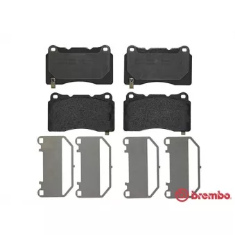 Jeu de 4 plaquettes de frein avant BREMBO P 59 079