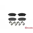 Jeu de 4 plaquettes de frein arrière BREMBO P 59 080 - Visuel 1