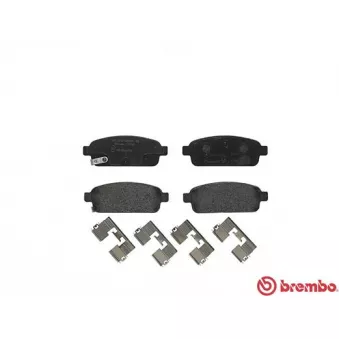 Jeu de 4 plaquettes de frein arrière BREMBO P 59 080