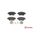 Jeu de 4 plaquettes de frein avant BREMBO P 59 081 - Visuel 1