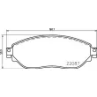 Jeu de 4 plaquettes de frein avant BREMBO P 59 082 - Visuel 2
