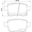 Jeu de 4 plaquettes de frein arrière BREMBO P 59 086 - Visuel 2