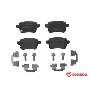 Jeu de 4 plaquettes de frein arrière BREMBO P 59 086
