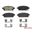 Jeu de 4 plaquettes de frein arrière BREMBO P 59 087 - Visuel 1