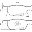 Jeu de 4 plaquettes de frein avant BREMBO P 59 092 - Visuel 2