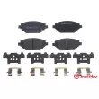 Jeu de 4 plaquettes de frein avant BREMBO P 59 093 - Visuel 1