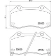 Jeu de 4 plaquettes de frein avant BREMBO P 59 094 - Visuel 2