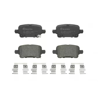 Jeu de 4 plaquettes de frein arrière BREMBO P 59 095