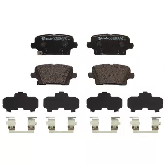 Jeu de 4 plaquettes de frein arrière BREMBO P 59 097