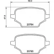 Jeu de 4 plaquettes de frein arrière BREMBO P 59 098 - Visuel 2