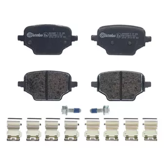 Jeu de 4 plaquettes de frein arrière BREMBO P 59 098