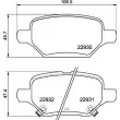 Jeu de 4 plaquettes de frein arrière BREMBO P 59 099 - Visuel 2