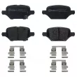 Jeu de 4 plaquettes de frein arrière BREMBO P 59 099 - Visuel 1
