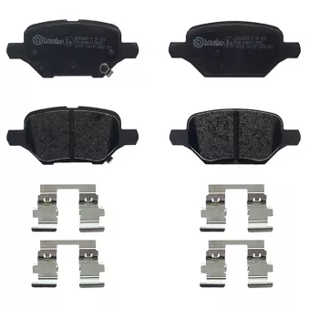 Jeu de 4 plaquettes de frein arrière BREMBO P 59 099