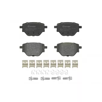 Jeu de 4 plaquettes de frein arrière BREMBO P 59 100