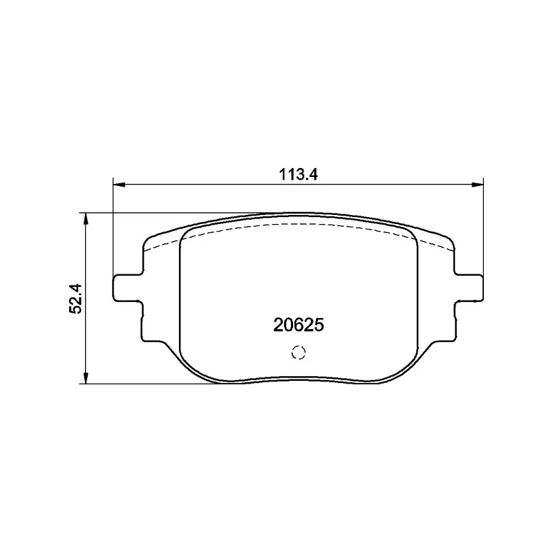 Jeu de 4 plaquettes de frein arrière BREMBO P 59 102