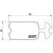 Jeu de 4 plaquettes de frein avant BREMBO P 61 002 - Visuel 2