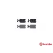 Jeu de 4 plaquettes de frein avant BREMBO P 61 002 - Visuel 1