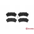 Jeu de 4 plaquettes de frein avant BREMBO P 61 011 - Visuel 1