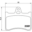 Jeu de 4 plaquettes de frein arrière BREMBO P 61 019 - Visuel 2