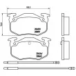 Jeu de 4 plaquettes de frein avant BREMBO P 61 029 - Visuel 2