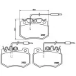 Jeu de 4 plaquettes de frein avant BREMBO P 61 031 - Visuel 2