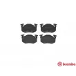 Jeu de 4 plaquettes de frein arrière BREMBO P 61 032 - Visuel 1