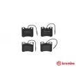 Jeu de 4 plaquettes de frein avant BREMBO P 61 034 - Visuel 1