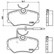 Jeu de 4 plaquettes de frein avant BREMBO P 61 035 - Visuel 2