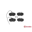 Jeu de 4 plaquettes de frein avant BREMBO P 61 035 - Visuel 1