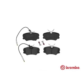 Jeu de 4 plaquettes de frein avant BREMBO P 61 035