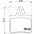 Jeu de 4 plaquettes de frein arrière BREMBO P 61 037 - Visuel 2