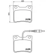Jeu de 4 plaquettes de frein arrière BREMBO P 61 038 - Visuel 2