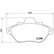 Jeu de 4 plaquettes de frein avant BREMBO P 61 039 - Visuel 2