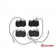 Jeu de 4 plaquettes de frein avant BREMBO P 61 041 - Visuel 1