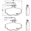 Jeu de 4 plaquettes de frein avant BREMBO P 61 043 - Visuel 2