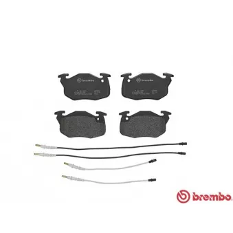 Jeu de 4 plaquettes de frein avant BREMBO P 61 044