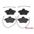 Jeu de 4 plaquettes de frein avant BREMBO P 61 046 - Visuel 1