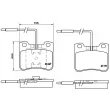 Jeu de 4 plaquettes de frein avant BREMBO P 61 047 - Visuel 2