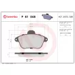 Jeu de 4 plaquettes de frein avant BREMBO P 61 048 - Visuel 2