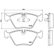 Jeu de 4 plaquettes de frein avant BREMBO P 61 049 - Visuel 2